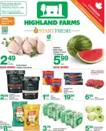 Highland Farms flyer week 31 Page 1