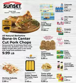 Sunset Foods weekly ad week 31 Page 1