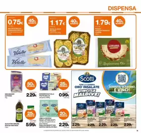 Volantino Superconti Pagina 11: Linea Si con Riso senza lattosio Scotti €2,29, Omogeneizzati alla frutta Mellin €0,99