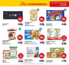 Volantino Superconti Pagina 17: Fishbar Findus Nuggets di merluzzo d'Alaska €2,69, Merendine Kinder Brioss Ferrero €2,49