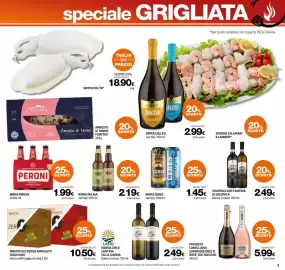 Volantino Superconti Pagina 3: Birra Ceres €1,45, Birra Ma.Ma €2,19
