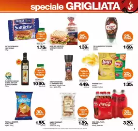 Volantino Superconti Pagina 5: Tortilla Señorita Amica Chips original €1,55, Salsa barbecue top down Calvé €1,69