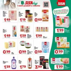 Volantino Sisa Pagina 15: SISA SUCCO ALBICOCCA/PERA/PESCA/ACE BRIK €0,99, SISA SAPONE RICARICA ARGAN €1,79