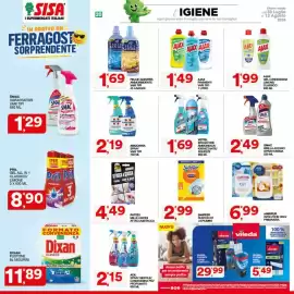 Volantino Sisa Pagina 20: ACE SPRAY GENTILE/ CANDEGGGINA PIÙ/ PROFUMATO €2,15, SMAC BRILLA ACCIAIO €2,49