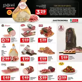Volantino Sisa Pagina 5: VIANI PROSCIUTTO CRUDO TOSCANO DOP L'ETTO €2,99, Veroni Pancetta Coppata €1,99