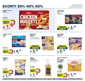 Volantino Esselunga Pagina 10: 6 FIORI DI NASELLO FINDUS €4,31, Bistecche di merluzzo Frost €3,29