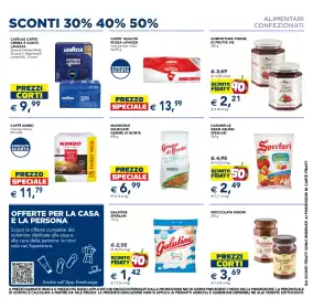 Volantino Esselunga Pagina 11: Caffè Qualità Rossa Lavazza €13,99, Galatine Sperlari €1,42