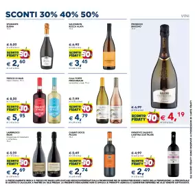 Volantino Esselunga Pagina 13: Prosecco Maschio €4,19, Fresco di Masi €5,95