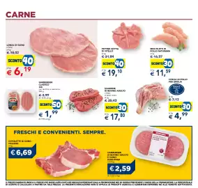 Volantino Esselunga Pagina 17: LONZA DI SUINO €6,19, COTOLETTE DI SUINO ITALIANO €6,69