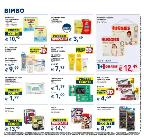 Volantino Esselunga Pagina 25: Pannolini Huggies Extra Care €12,49, Biberon Bimbo €9,99
