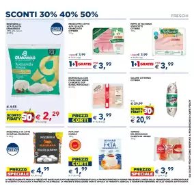 Volantino Esselunga Pagina 6: Mozzarella Fresca Granarolo €2,29, Tomino del Boscaiolo Caseificio Longo €3,99