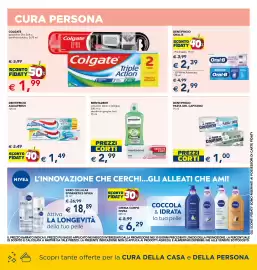 Volantino Esselunga Pagina 7: DENTIFRICIO AQUAFRESH €1,49, MENTADENT collutorio Denti e Gengive €2,99