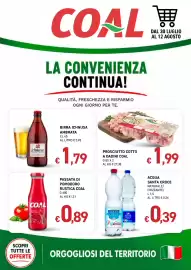 Volantino Coal Pagina 1: Birra Ichnusa Ambrata €1,79, Prosciutto Cotto a Dadini Coal €1,99