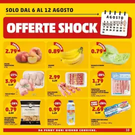 Volantino PENNY Pagina 10: PESCHE TABACCHIERA €2,79, FUSI DI POLLO €3,99