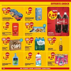 Volantino PENNY Pagina 11: BASTONCINI FINDUS €3,79, Coca Cola €2,49