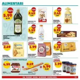Volantino PENNY Pagina 14: Biscotti Integrali Ripieni Misura €1,99, OLIO EXTRA VERGINE DI OLIVA VELATO FARCHIONI €5,99