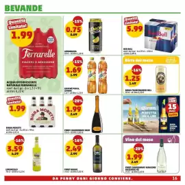 Volantino PENNY Pagina 16: BIRRA MORETTI €1,99, PINOT CHARDONNAY BRUT €1,99