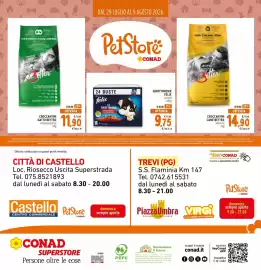 Volantino Conad Superstore Pagina 4: CROCCANTINI CANE BETTER €14,90, Ghiottonerie Felix €9,75