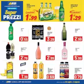 Volantino Ard Discount Pagina 10: Birra Dreher Lemon €1,99, Vino Sorsy Divini €2,79