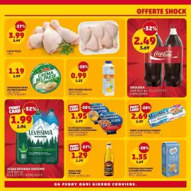 Volantino PENNY settimana 32 Pagina 3: Acqua Naturale Levissima €1,99, Coca Cola €2,49