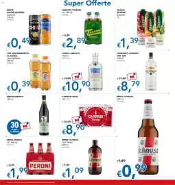 Volantino Migross Supermercati e Market Pagina 12: Campari Soda €8,90, VODKA ABSOLUT €10,90