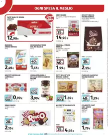 Volantino Ipercoop Pagina 5: Granola Fitness Nestlé €1,99, Crema spalmabile di cacao e nocciole bio Rigoni €3,99