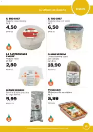 Volantino GrosMarket Pagina 23: LA GASTRONOMIA LIGURE Insalata russa €2,80, GIANNI NEGRINI Costine di suino precotto €9,99