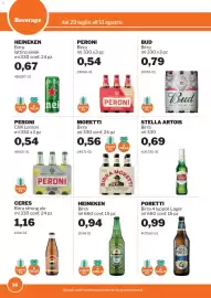 Volantino GrosMarket Pagina 30: Birra Moretti €0,56, Heineken Birra €0,94