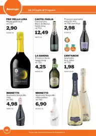 Volantino GrosMarket Pagina 36: LA GIOIOSA Prosecco Asolo €4,25, CENT'ARCHI Spumante brut, dolce €1,98