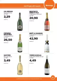 Volantino GrosMarket Pagina 37: FRÉDÉRIC MALÉTREZ Champagne brut €26,50, MOËT & CHANDON Champagne Ice Imperial €42,90