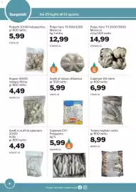 Volantino GrosMarket Pagina 4: Polpo fiore T6 €12,99, Anelli di totano Atlantico marfrio €5,99