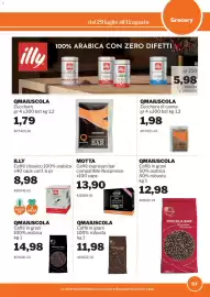 Volantino GrosMarket Pagina 57: Caffè espresso bar Motta €13,90, QMAIUSCOLA Caffè in grani €14,98