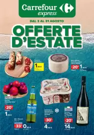 Volantino Carrefour Express Pagina 1: Salamini Valdostani €1,89, Pesche Nettarine Gialle €1,99
