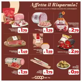 Volantino Coop Pagina 13: Bresaola IGP Oro Rigamonti €2,99, Prosciutto Cotto Gran Biscotto ROVAGNATI €1,79