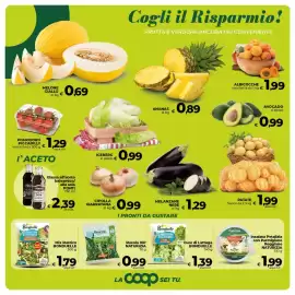 Volantino Coop Pagina 17: Melone Giallo €0,69, PATATE €1,99