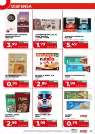 Volantino Coop Pagina 21: Confettura Light Hero €1,99, Nutella B-ready €2,89