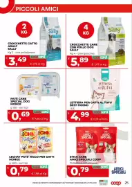 Volantino Coop Pagina 25: Lettiera per gatti al tofu Best Friend €4,99, Crocchette cane con pollo dog sally €5,89