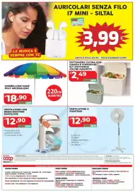 Volantino Coop Pagina 26: PATTUMIERA CUCINA CON GANCIO E COPERCHIO €2,49, VENTILATORE CON NEBULIZZATORE EASY2LOVE €12,90
