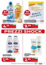 Volantino Coop Pagina 7: AMMORBIDENTE CONCENTRATO 87 LAVAGGI LENOR €4,19, Spuma di Sciampagna Lavatrice Bianco puro €9,99