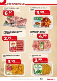 Volantino Ipercoop Pagina 11: PANCETTA SENZA OSSO €6,90, Salsicce di pollo tacchino e suino senza glutine Amadori €2,99