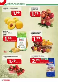 Volantino Ipercoop Pagina 12: Nettarine in cestino €1,79, PESCHE POLPA GIALLA €1,99