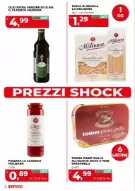 Volantino Ipercoop Pagina 2: Tonno pinne gialle all'olio di oliva Sardanelli €4,99, Pasta di semola La Molisana €1,29