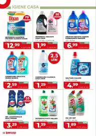 Volantino Ipercoop Pagina 30: Detersivo lavatrice polvere classico Dixan €12,99, Detersivo i Delicati Casa Coop €1,99