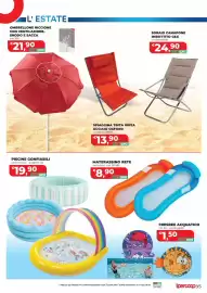 Volantino Ipercoop Pagina 35: OMBRELLONE RICCIONE €21,90, MATERASSINO RETE €8,90