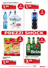 Volantino Ipercoop Pagina 7: Birra CL 33X6 Heineken €3,99, Succo Bravo Rauch €1,89