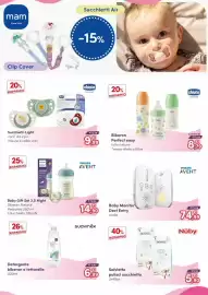 Volantino B di Bimbi Pagina 33: Biberon Perfect easy chicco €8,79, Baby Monitor Dect Entry audio Philips Avent €74,99