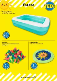 Volantino Tedi Pagina 4: Frisbee Splash €3,00, Gavettoni €2,00