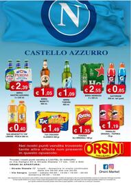 Volantino Orsini Market Pagina 12: Birra Heineken €2,55, PERONI NASTRO AZZURRO €2,39