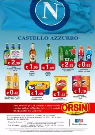 Volantino Orsini Market Pagina 12: Birra Heineken €2,55, PERONI NASTRO AZZURRO €2,39