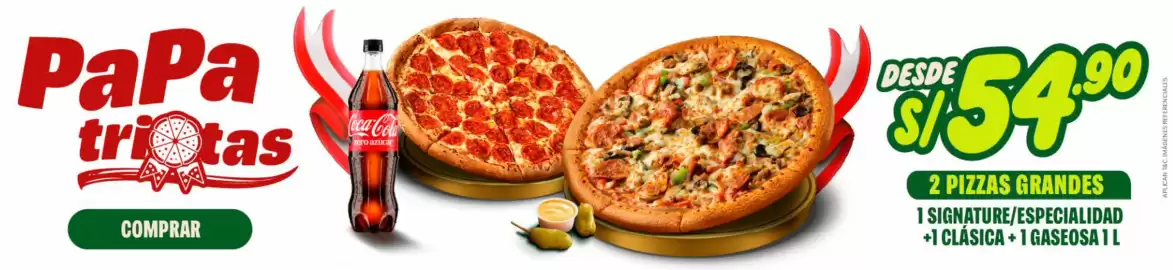 Catálogo Papa John's Página 1